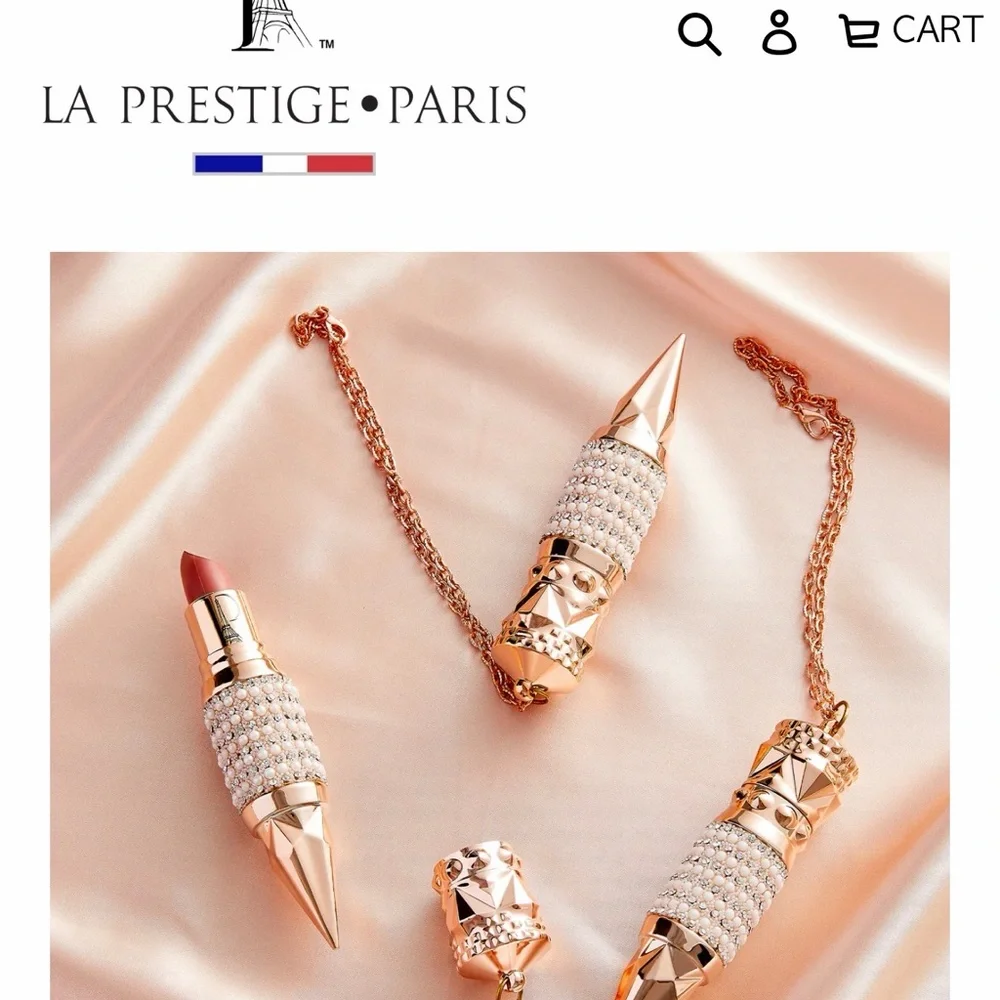 ⭐️ La Prédire Prestige Paris Smiling Hibiscus Diamond Light Red NEW